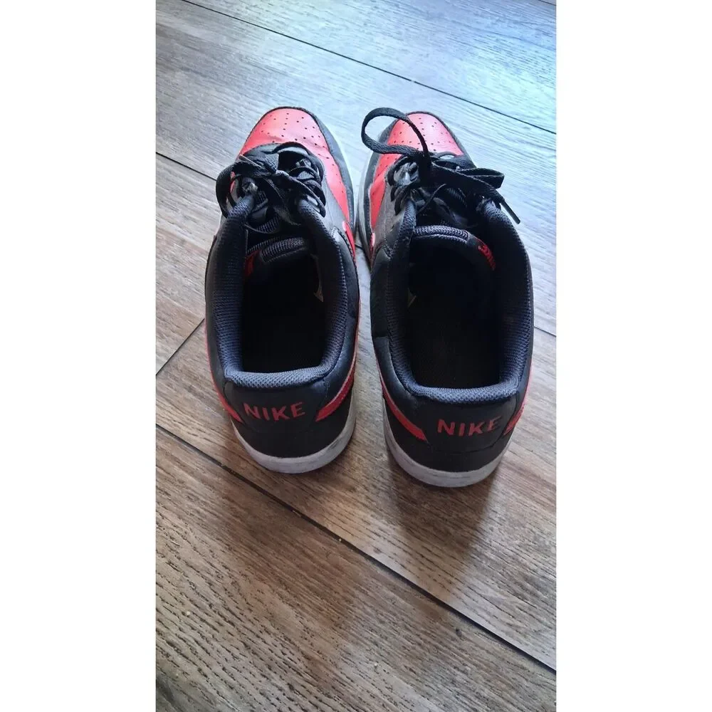 Nike Court Vision Low Black Red White Men’s Size 11 Sneakers FJ0685-010